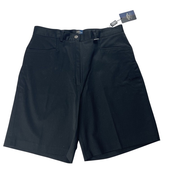 Callaway Pants - Callaway by Nordstrom CW365 Black‎ Flat Front Women's Golf Shorts Size 12 NWT